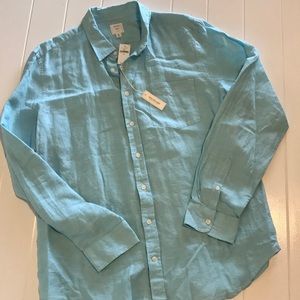 NWT men’s GAP Linen button down